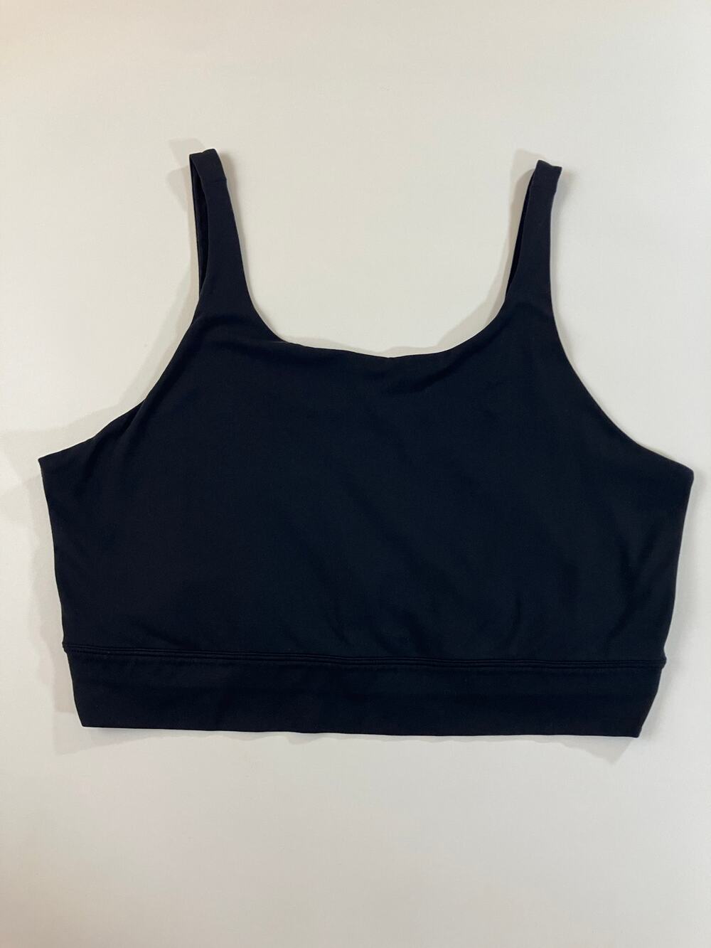 Nike Dri-FIT Women’s XL Black Sports Bra Racerback Swoosh Athletic Workout